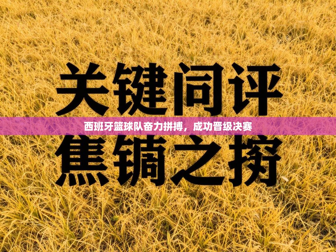 西班牙篮球队奋力拼搏，成功晋级决赛  第2张